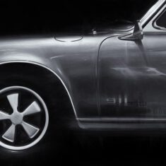 Srebrne Porsche